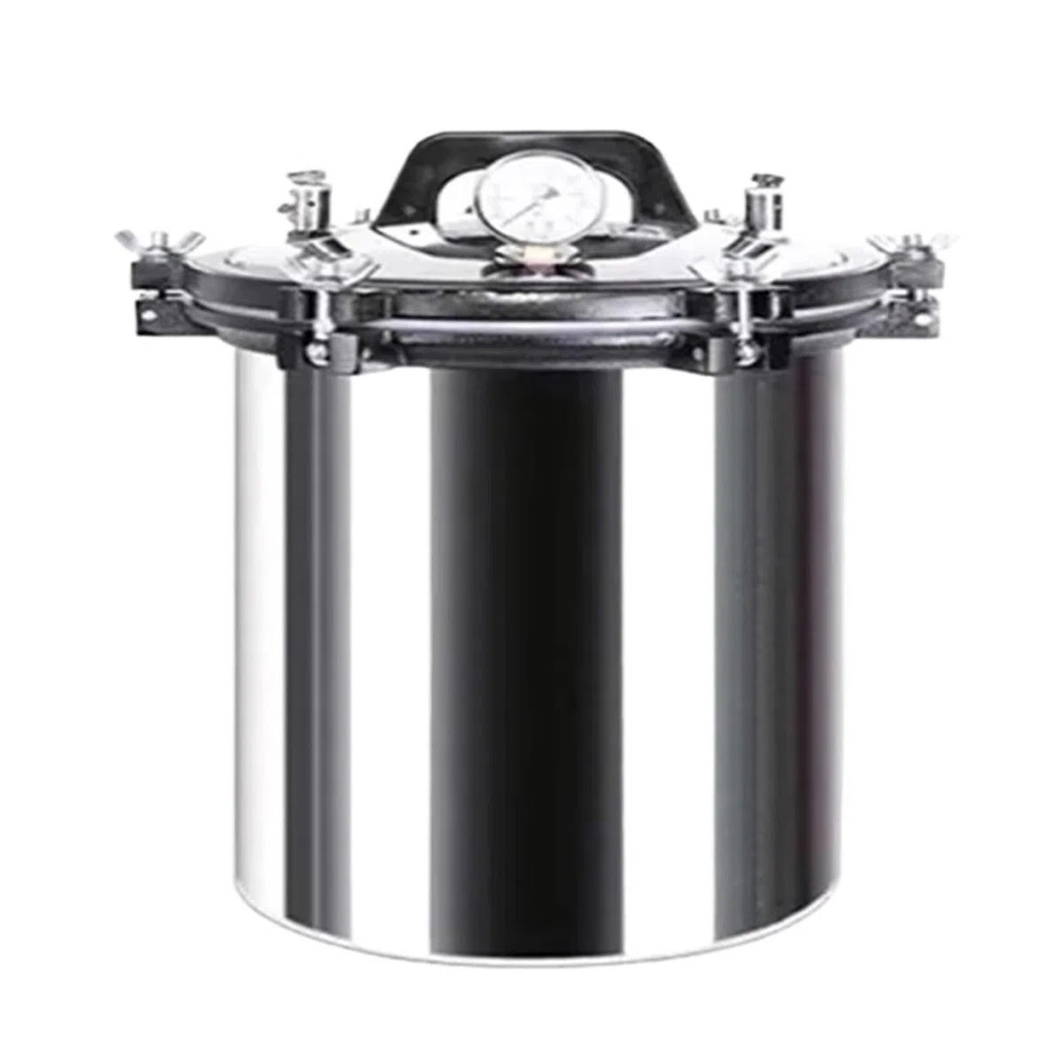 Tragbarer Edelstahl-Autoklav-Sterilisator, Hochdruck-Dampf-Sterilisationsbehälter, automatische Heizung für effiziente, schnelle Sterilisation