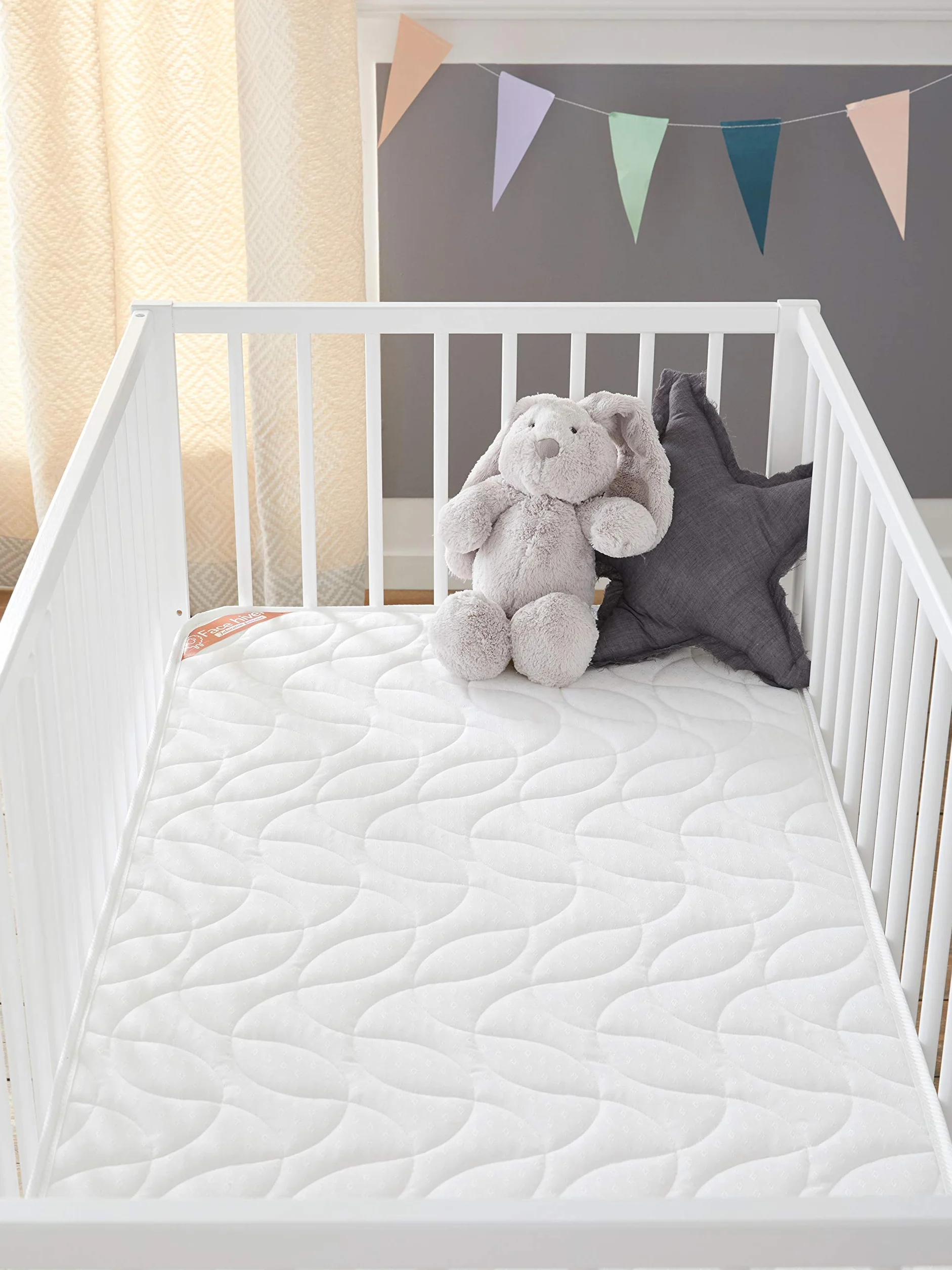 Babysom - Babymatratze - 60x120cm | Kindermatratze Sommer/Winter - Atmungsaktiv - Luftdurchlässiger Kaltschaum - Höhe 14cm