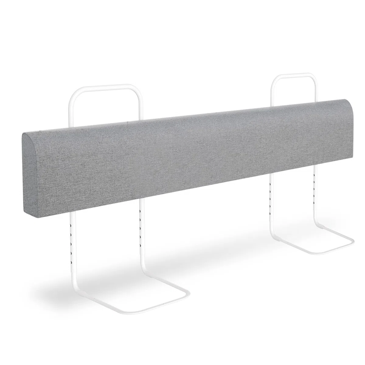 3X Bettgitter 150cm Bettschutzgitter 5-Loch Höhenverstellbar DlY Verformbar Bettkantenschutz Weich Rausfallschutz Kinderbettgitter für Kinder und Baby, Grau
