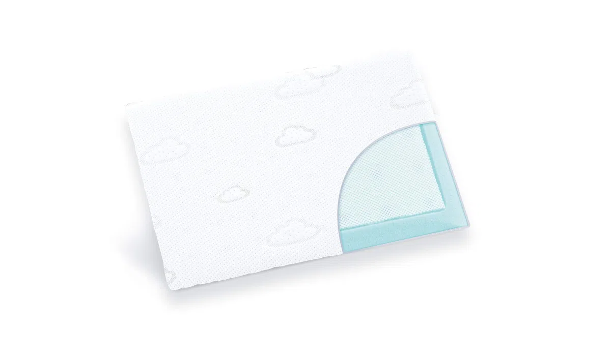 Träumeland T040401 Babykopfkissen Wolke 25 x 40 cm, weiß