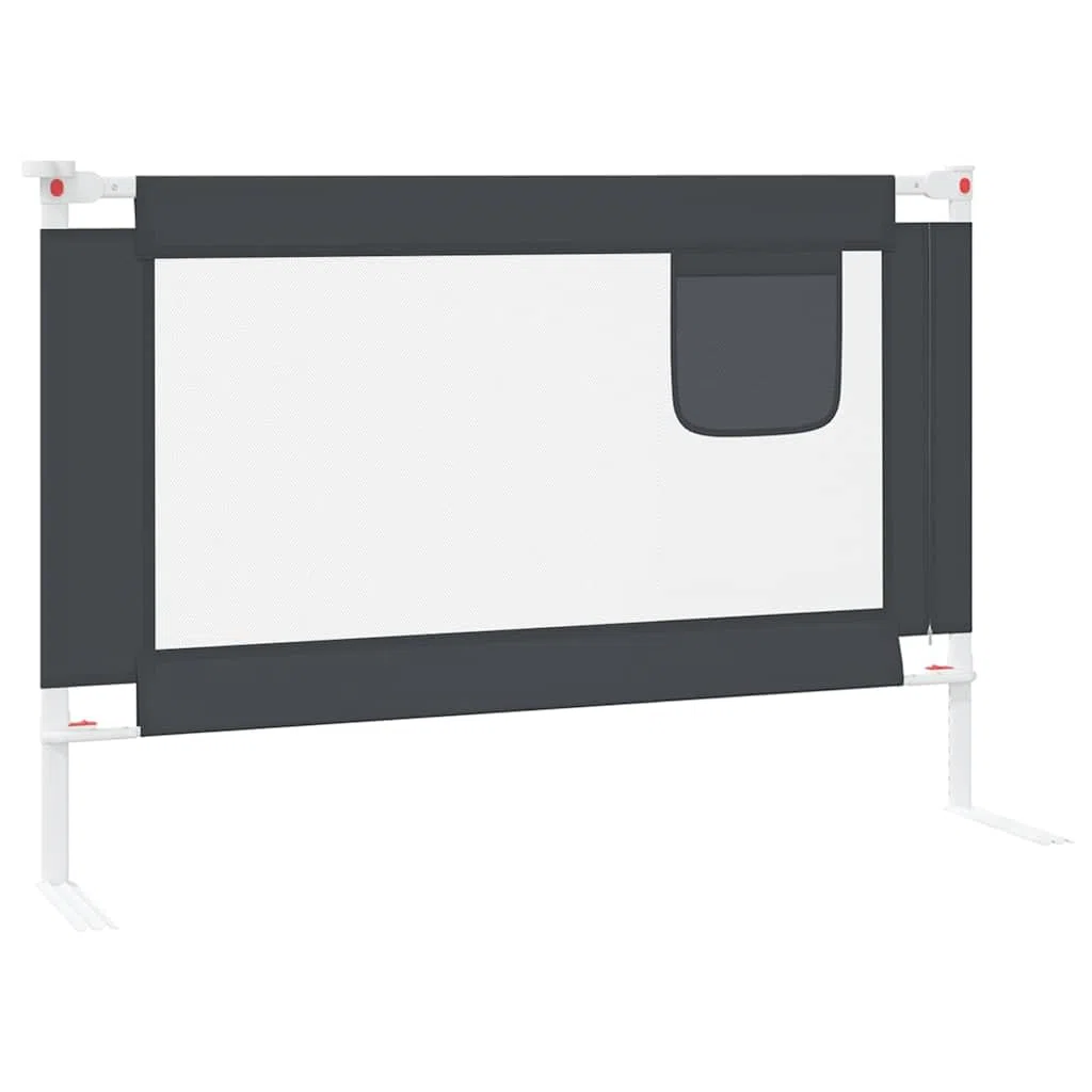 Generisch Kleinkind-Bettschutzgitter Dunkelgrau 100x25 cm Stoff,Baby & Kleinkind,Babysicherheit,Baby-Bettschutzgitter,10226