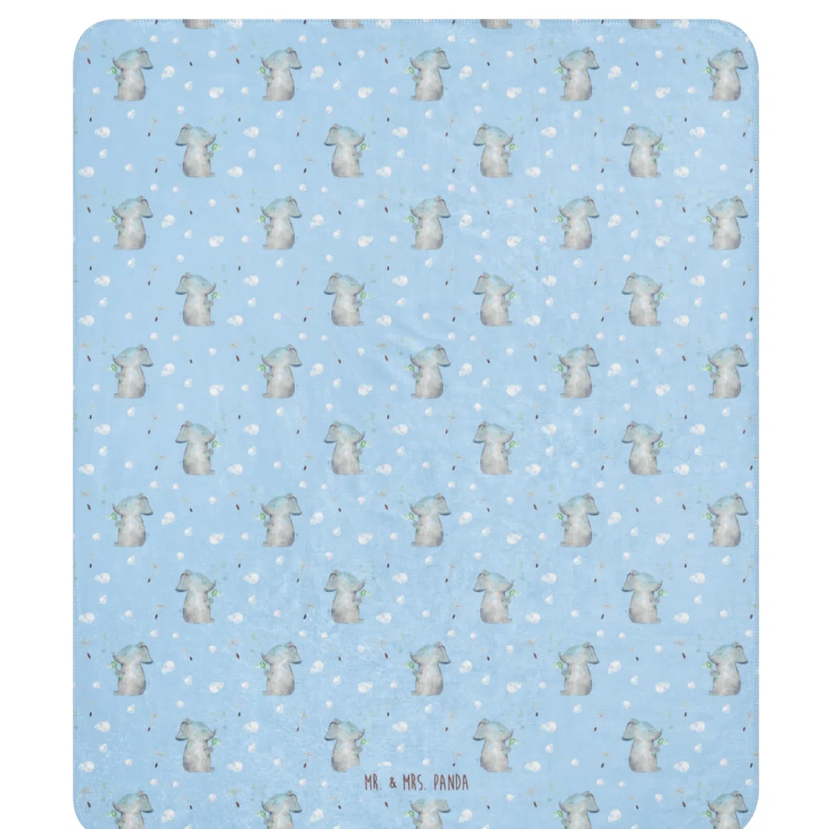 Mr. & Mrs. Panda Couchdecke Elefant Seifenblasen 130 x 155 cm - Geschenk, Elefanten, Heimat, Decke, Tagesdecke, Liebe, Wärmedecke, Liebesspruch, Kuscheldecke, Plaid, Heimdecke, Lustige Sprüche