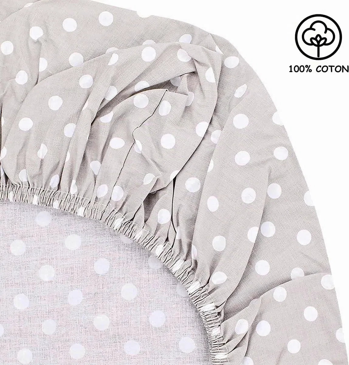 2X Spannbettlaken 80x160 cm 100% Baumwolle + 1X Matratzenschoner 100% wasserdichtem Material - Set 3X - ÖKO-TEX Zertifikat (Waldtiere, 80 x 160 cm)