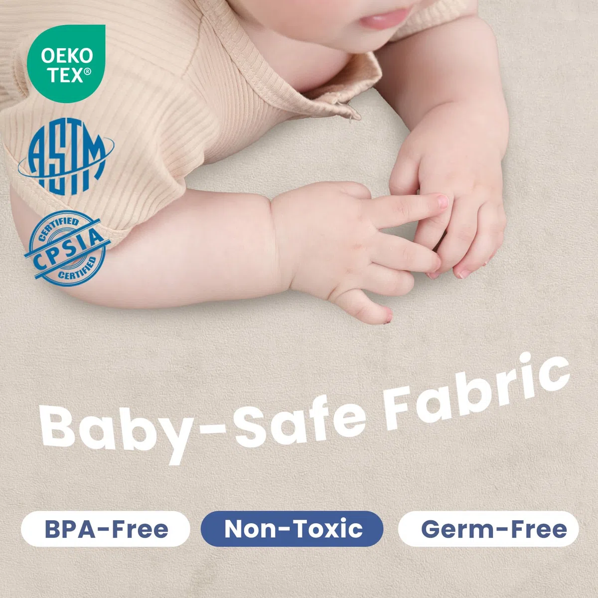 Huloo Sleep Baby-Spielmatte, 3,5 cm dicker Memory-Schaum, Bauchzeitmatte, weicher Korallensamt, rutschfeste Krabbelmatte, großer Kinderzimmerteppich für Boden, einfarbig für Wohnzimmer & Spielbereich