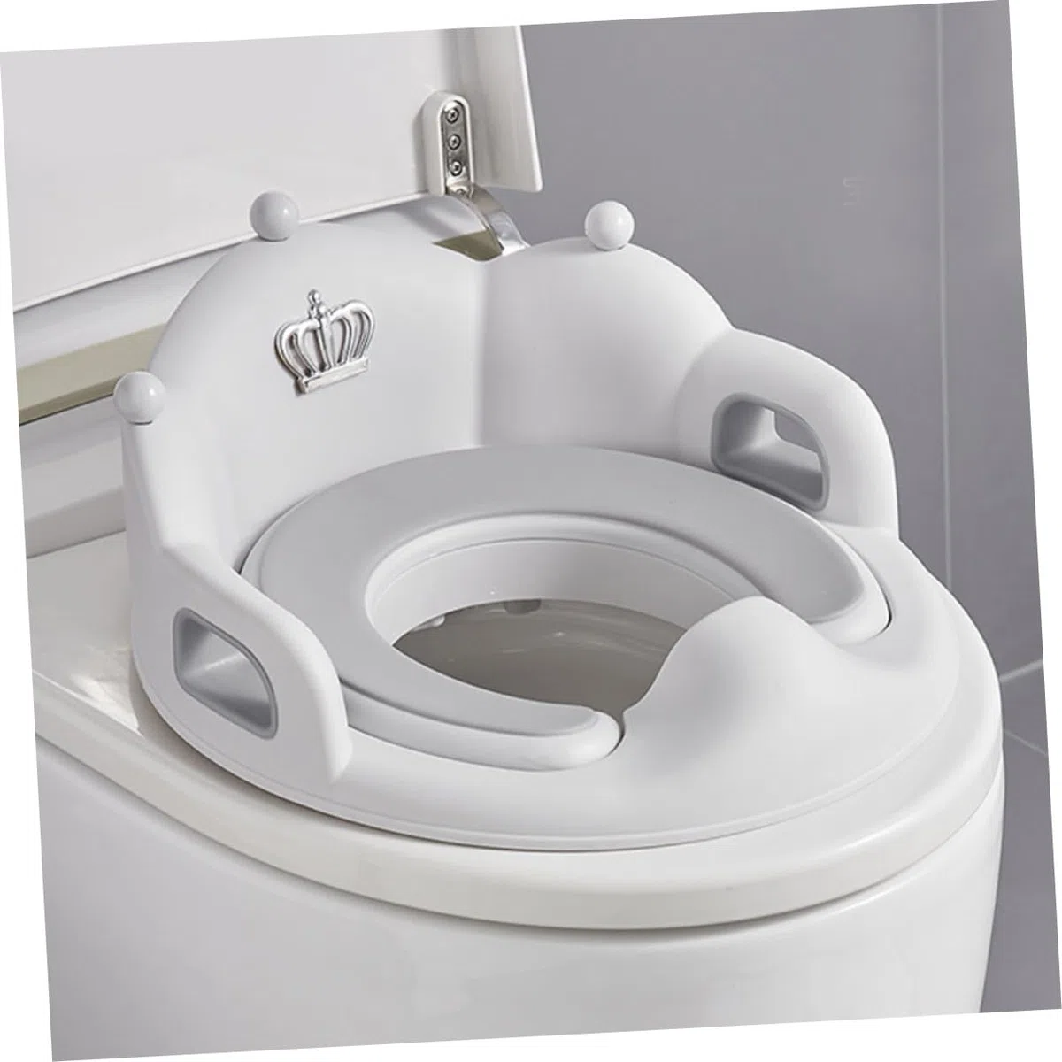 Abaodam Großer Toilettensitz für Kleinkinder aus Robustem Pp mit Rutschfestem Design und Einfacher Reinigung für Jungen und Mädchen zur Nutzung zu Hause