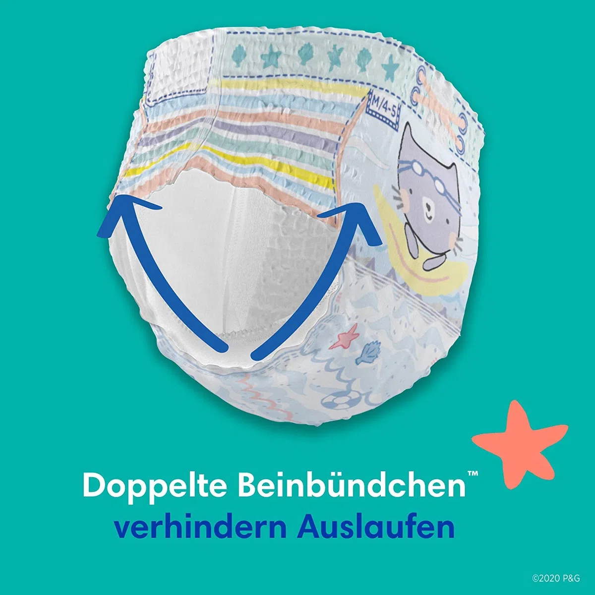 Pampers Schwimmwindel Set mit Splashers (Größe 3-4, 96 Schwimmwindeln) und Windeln Größe 3 (6-10kg, 204 Stück) Premium Protection, Midi, MONATSBOX, Baby Erstausstattung Für Neugeborene