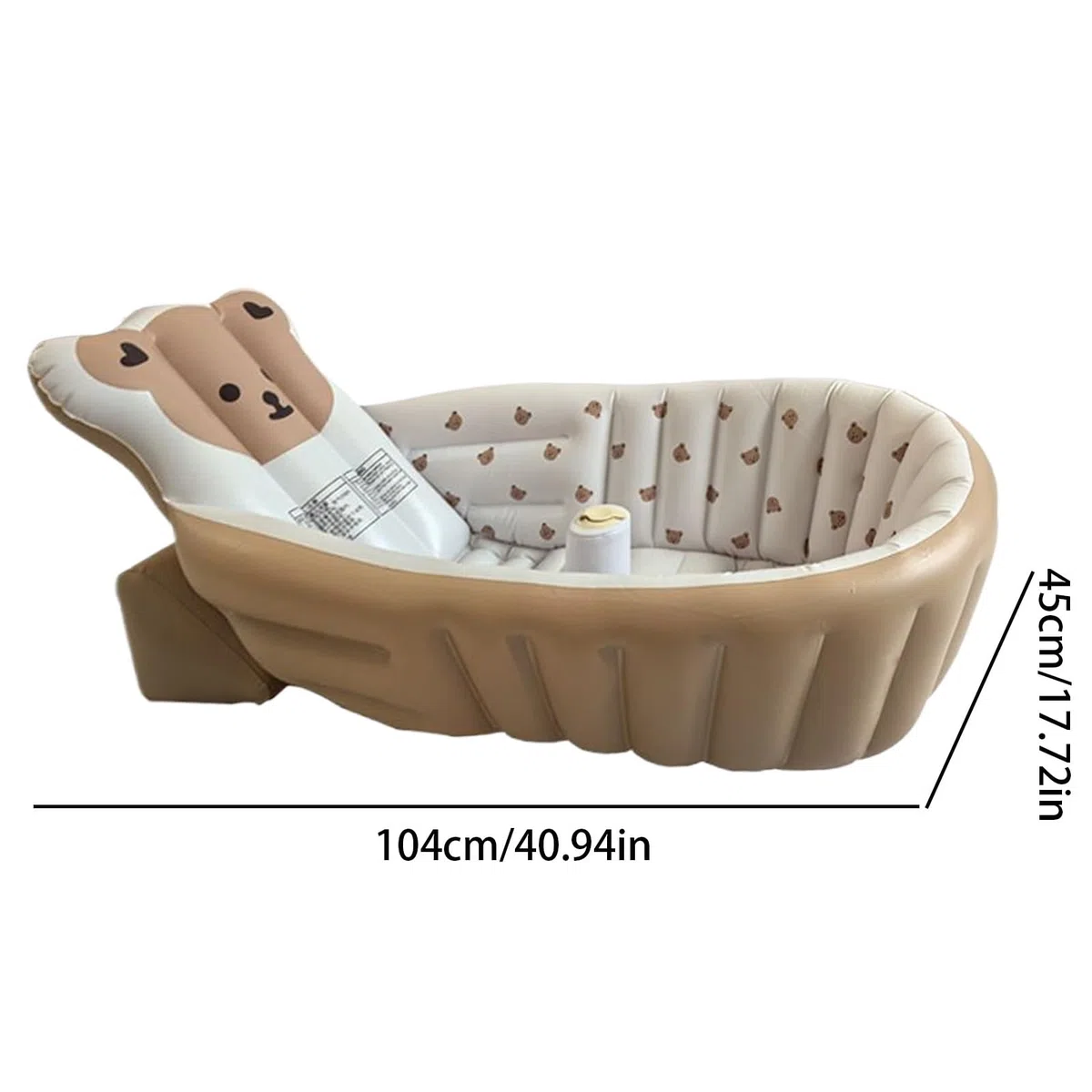 __PLACEHOLDER_BRAND_0__ Baby-Bathtub, Wash Tub, verstellbarer Badewannensitz, faltbarer Duschwanne, tragbarer Badeständer für Pool, , Reisen, Outdoor, und bequeme Hygiene für
