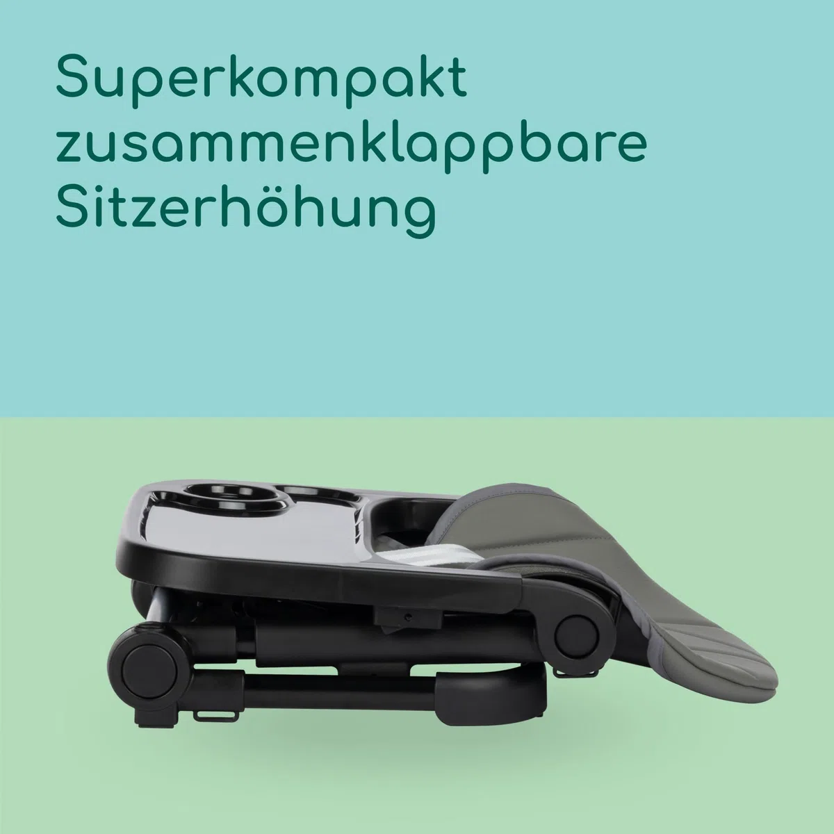 Bebeconfort Moly Sitzerhöhung Kind 6 Mon–3 Jahre 9–15 kg klappbarer Hochstuhl 3 Höhen Tinted Grey