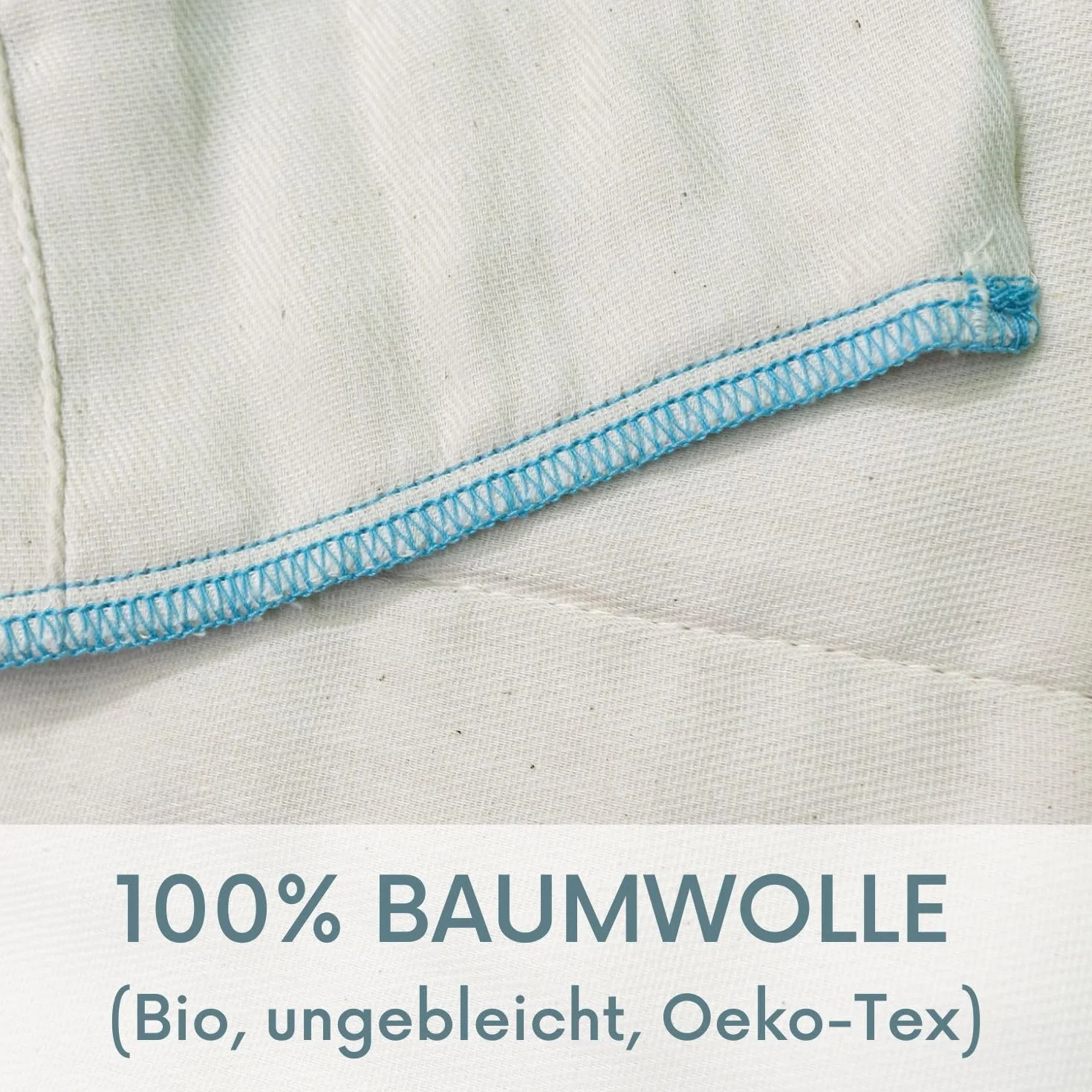 avo + cado Biobaumwolle Prefolds Gr. 3-10 Stück - passen in One Size und XL Überhosen für Stoffwindeln - 100% ungebleichte Öko-Tex Baumwolle