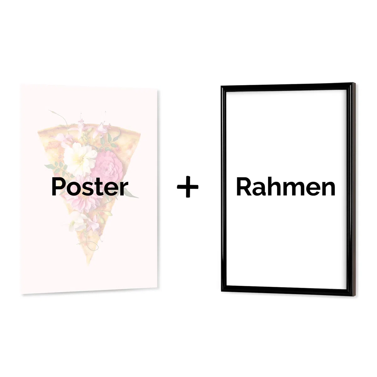 artboxONE Poster mit weißem Rahmen 60x40 cm Abstrakt Jungfrau Maria mit Kind - Bild Bild Maria Fresco