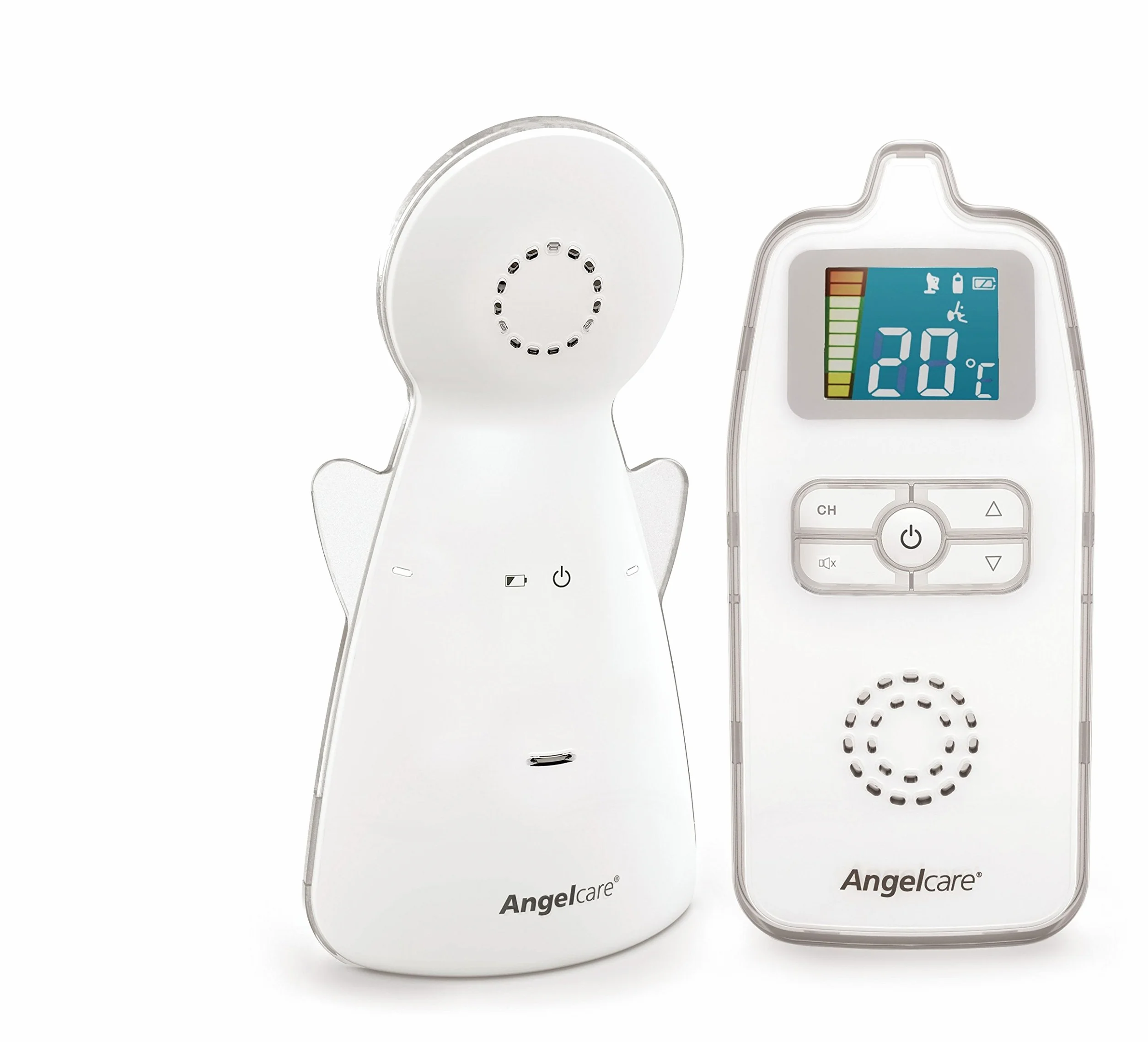 Angelcare Babyphone AC423-D, ÖKO-Test Testsieger, strahlungsarm, bis zu 250m Reichweite, Nachtlicht, Raumtemperaturanzeige