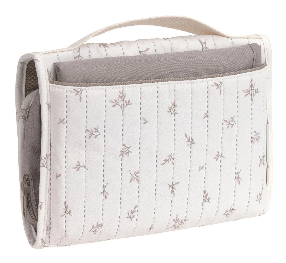 LÄSSIG Wickeltasche Changing Pouch Miracle of Nature Leaves weiß