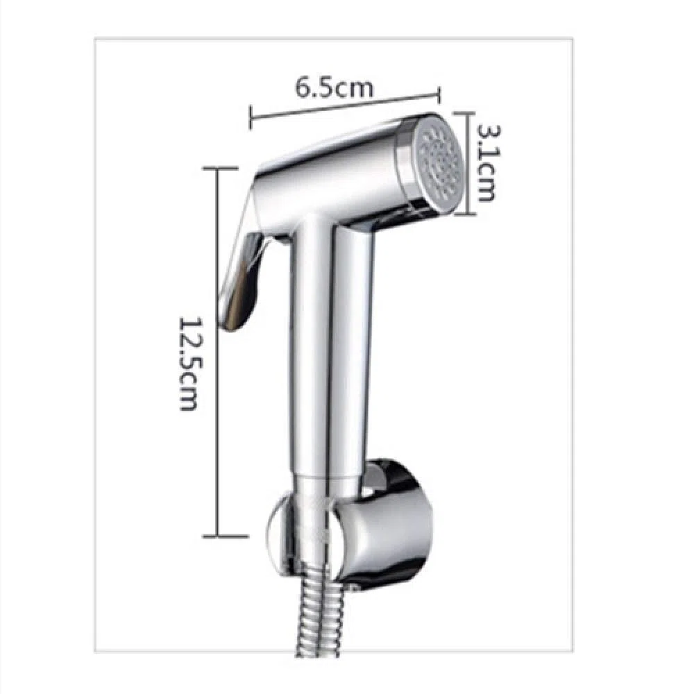 Persönliches Hygiene-Handheld-Set – Set mit galvanisiertem Druck-Toiletten-Begleit-Toiletten-Sprühpistolen-Set, dreiteilig, zur Wandmontage