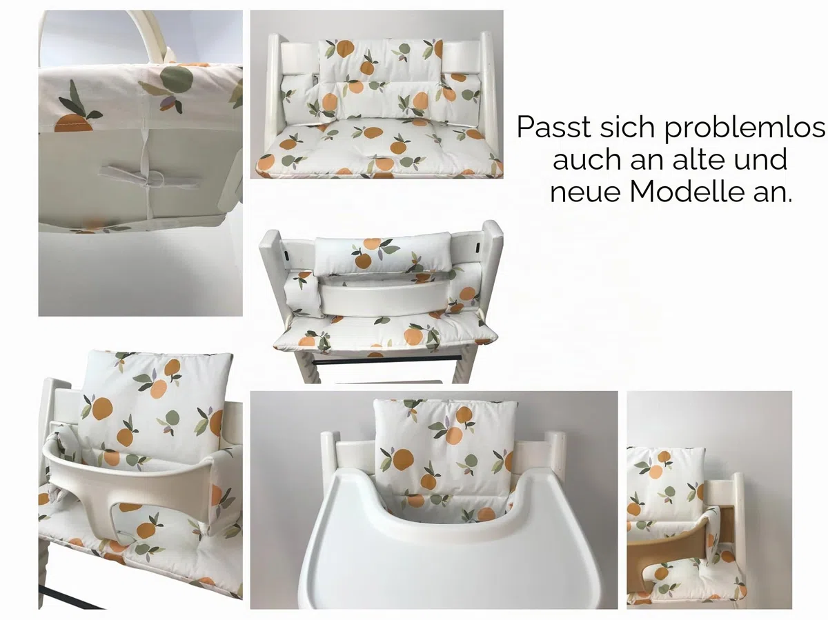 Sitzkissen für Stokke Tripp Trapp Hochstuhl, laminierte Beschichtung, weiß