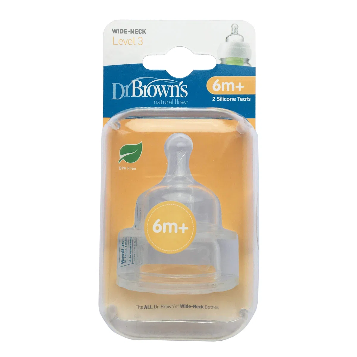 DR BROWNS Options Level 3 Teats 2Pk Fc, 1er Pack (1 x 18 g)