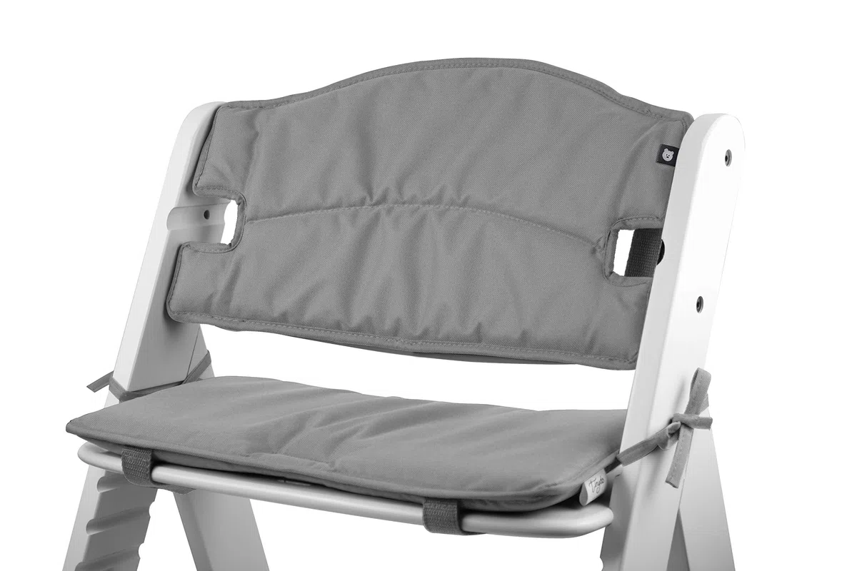 Hauck Alpha Hochstuhl Sitzkissen ergonomisches Memory-Schaum Kissen Rückenentlastung Sitzpolster extra dick Sitzverkleinerer Auflage Hellgrau