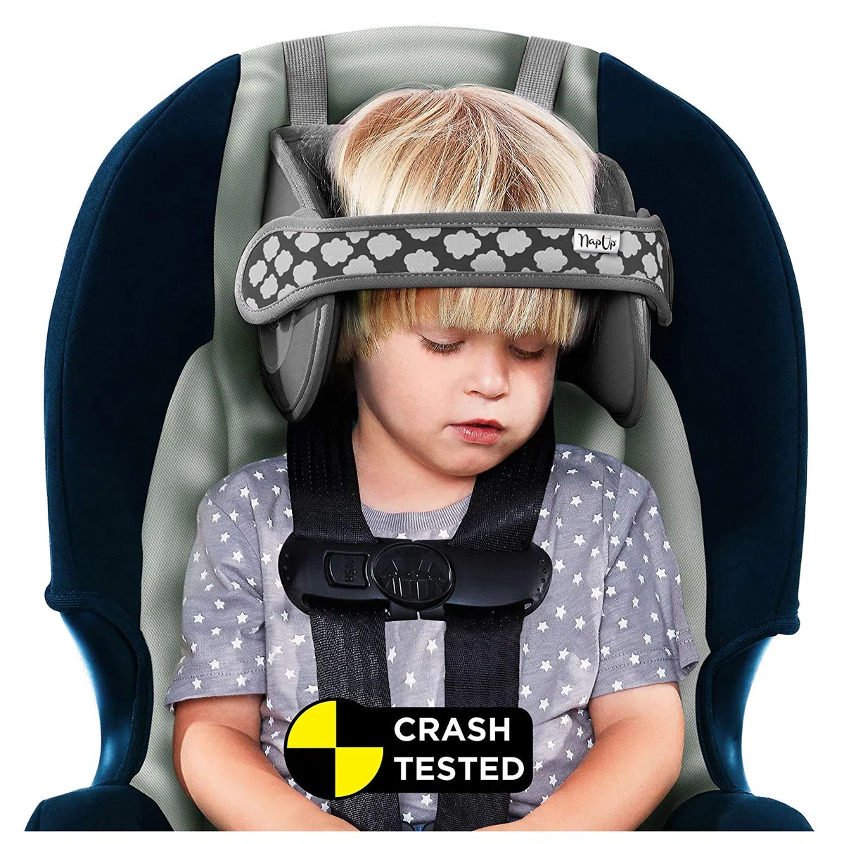 NapUp Autositz Einschlafstütze Original, grau