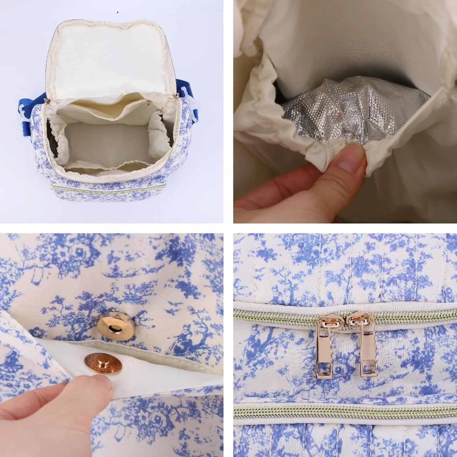 Praktischer Rucksack mit mehreren Aufbewahrungszonen, Haken und Wickeltasche aus Wassermaterialien, A, One Size, Massenschönheit