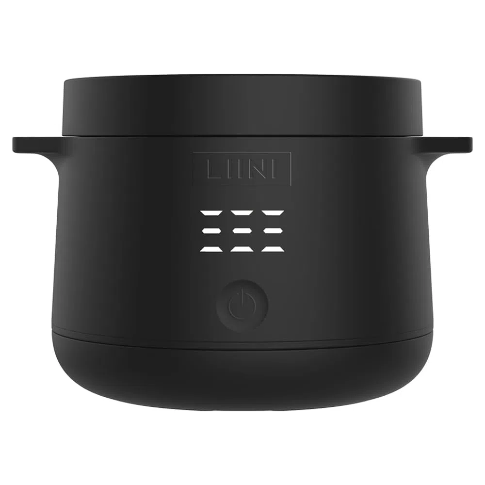 LIINI 2.0 PRO Breiwärmer schwarz – Akku Babybreiwärmer, 50W, 10000 mAh, IP66, Edelstahlplatte, BPA-frei, USB-C