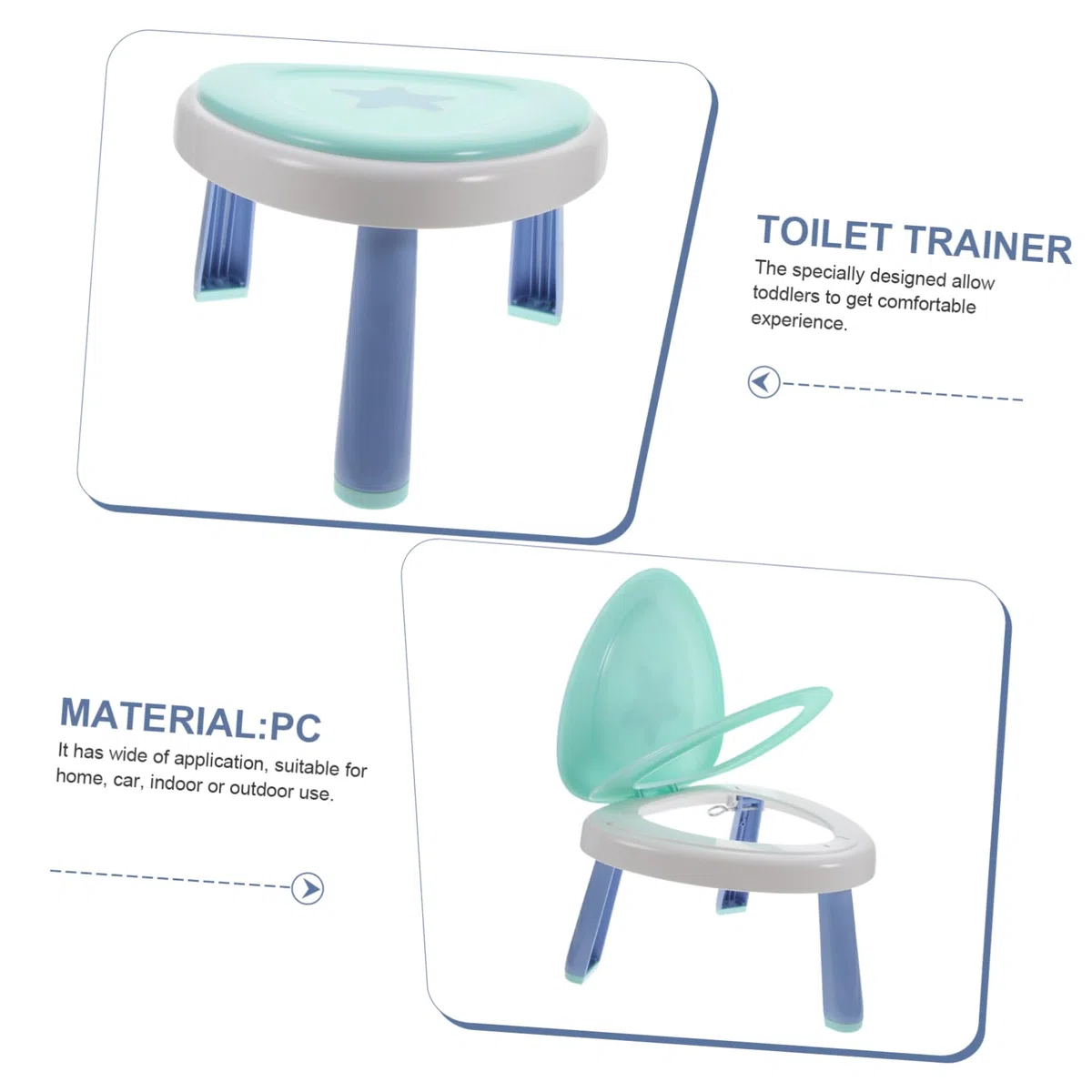 Abaodam Faltbares Junge Mädchen-toilettensitz Tragbares Töpfchen Für Kleinkinder Kompakte Toilette Für Ausflüge Indoor Und Outdoor Geeignet Aus Robustem Material Gefertigt