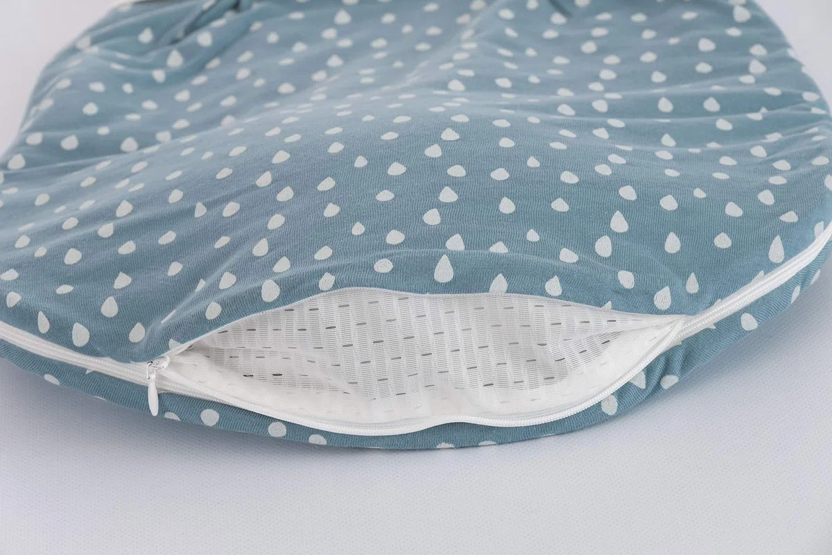 Träumeland S0102753 Schlafsack SET LIEBMICH Tropfen Ozeanblau 3 teilig 56/62, mehrfarbig