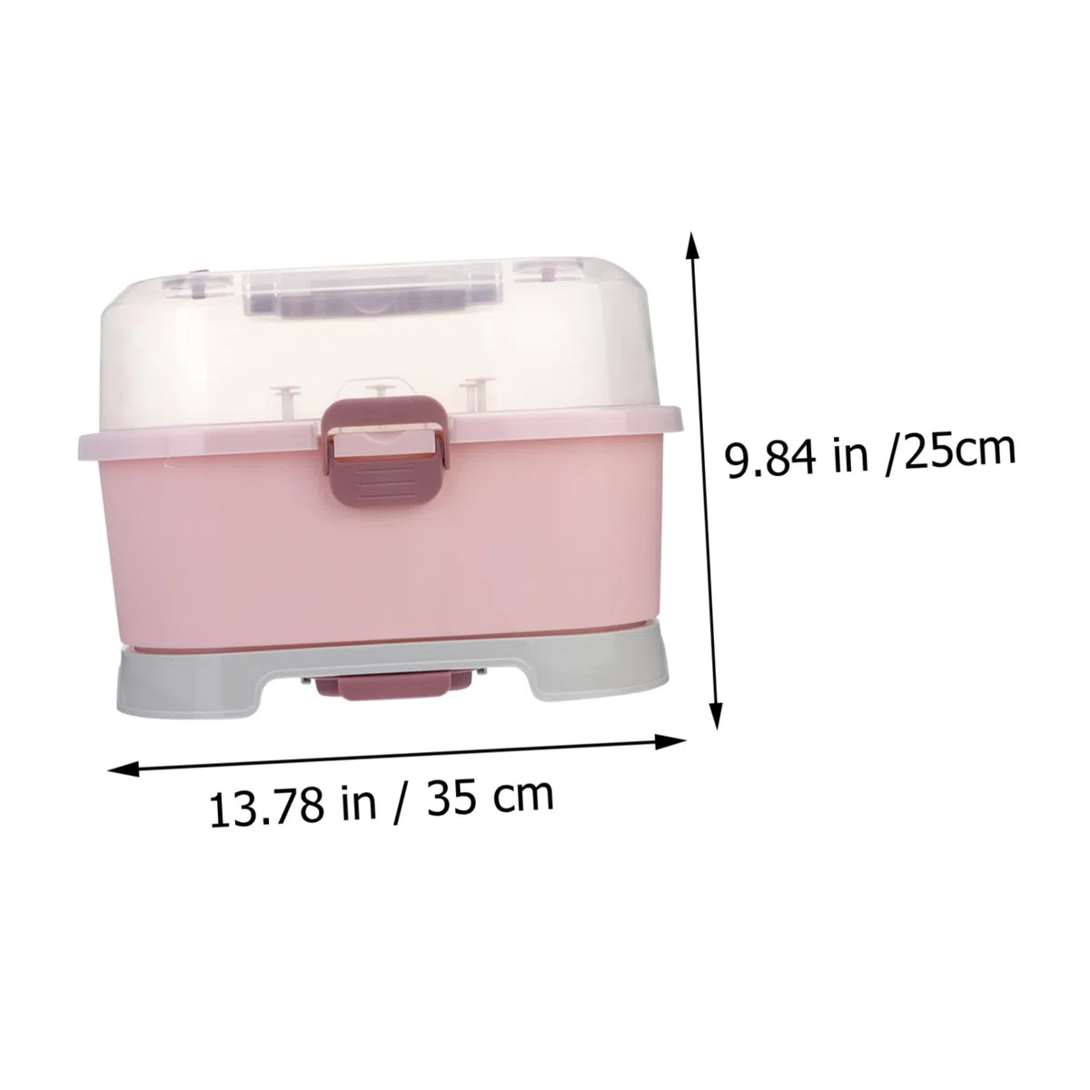 Große Milchflaschen Aufbewahrungsbox Mit Abtropffläche Pp Material Abnehmbar Und Waschbar Aufbewahrung Für Fläschchen Schnuller Und Stillzubehör Hygienisch Und Sicher Für Babys