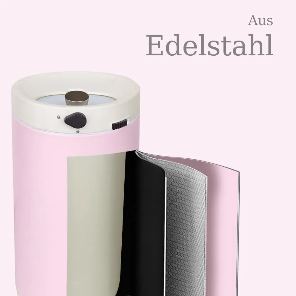 Windeleimer Geruchsdicht, Baby Windeleimer mit Deckel,Fasst bis zu 50 Windeln, Baby Mülleimer Geruchsdicht Windelmülleimer,Mülleimer für Babyzimmer,Mutterzimmer,Rosa