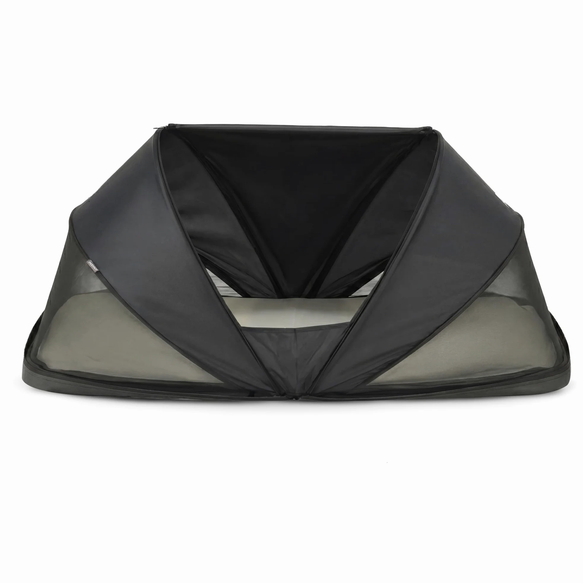 Deryan Cutey Kleinkind Reisebett mit Matratze, Pop-up Babyzelt, 0-2,5 Jahre, Faltbar in 2 Sekunden Aufgestellt - inkl. Moskitonetz & Reisetasche, für EIN Kind, 120x63x50 cm, Schwarz