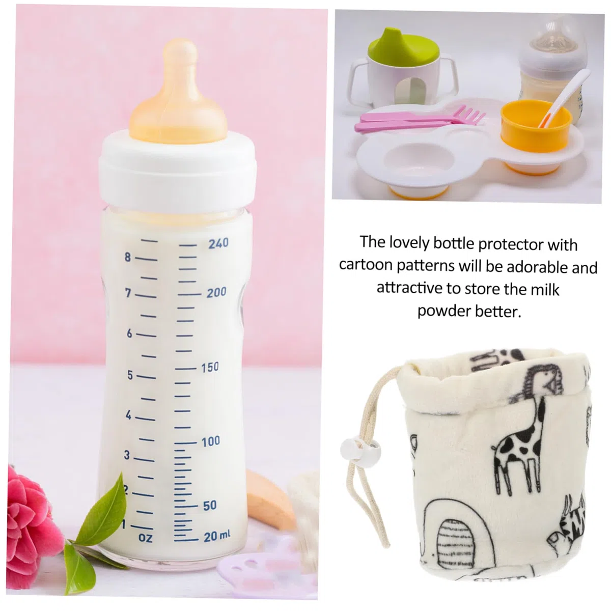 ORFOFE 6stücke Babyflaschen-schutzhüllen Anti-Fall Und Isolier-Sleeves Für Standard-babyflaschen Passend Für Wiederverwendbar Und Schadstofffrei