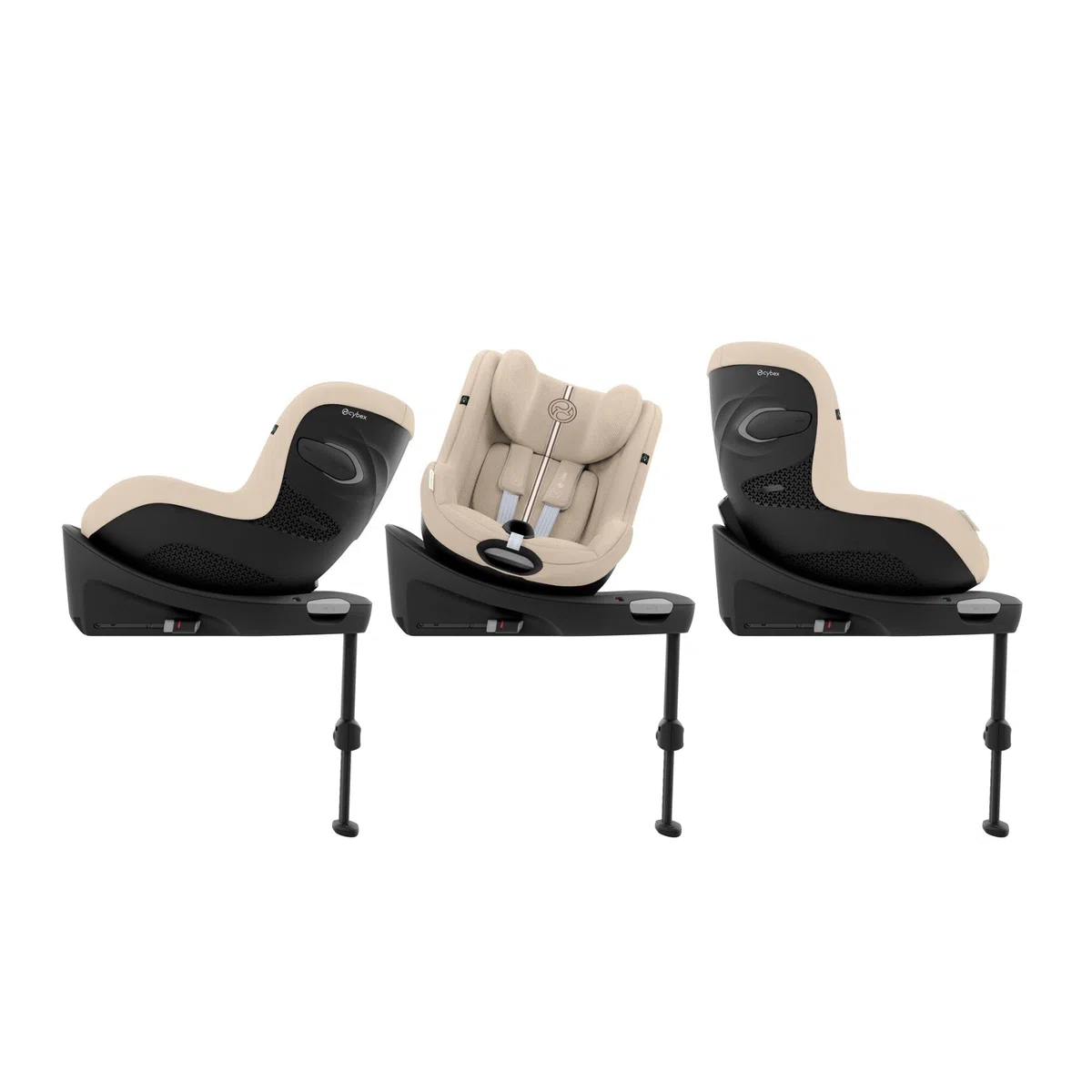 CYBEX Gold Kinder-Autositz Sirona G3 Plus ohne Base, Ab ca. 3 Monaten bis 4 Jahre (Ab Geburt mit Neugeboreneneinlage), Max. 19 kg, 61-105 cm (Ab 40 cm mit Neugeboreneneinlage), Almond Beige