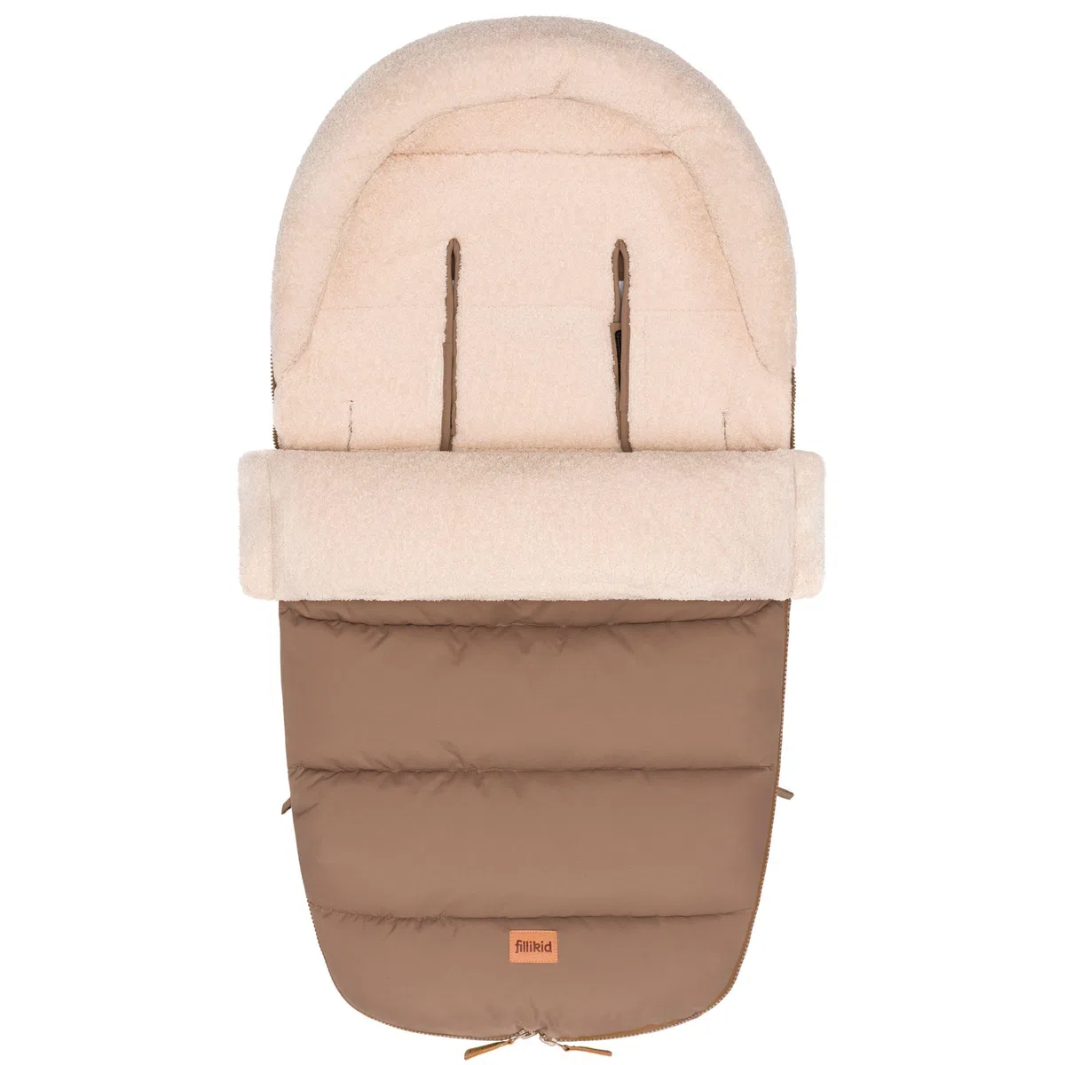 Fillikid Winterfußsack Atlas Teddy Exklusiv | Kuscheliges Teddy-Innenfutter, wind- & wasserabweisend, pflegeleicht, für Buggy & Kinderwagen
