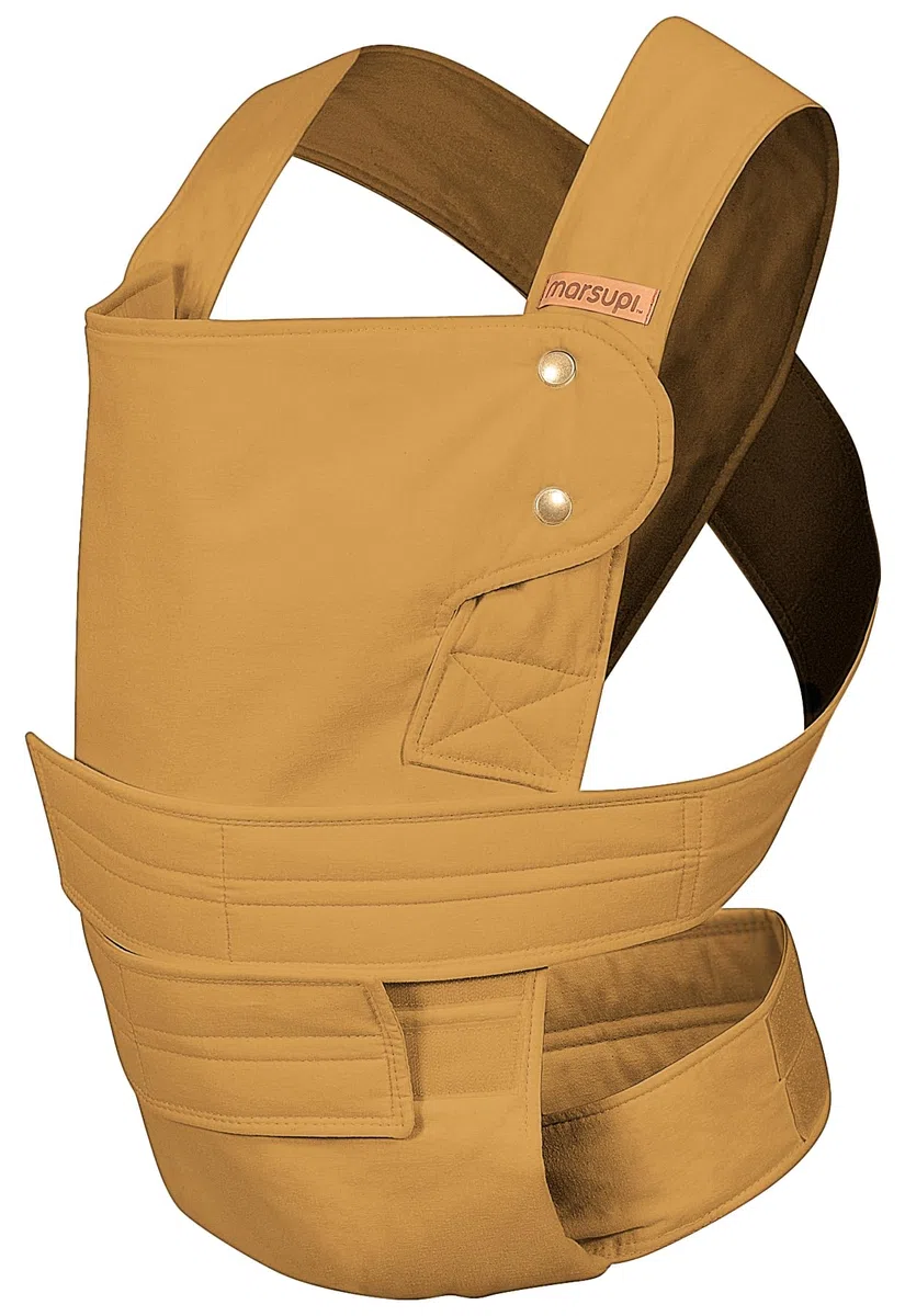 Marsupi Babytrage und Neugeborenen-Trage, Classic (aus reiner Bio-Baumwolle), Version 2.0, Butterscotch, L, 1.0 liters, 1.0 kilograms
