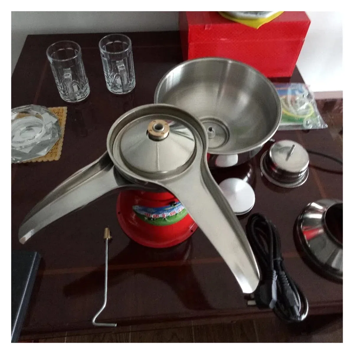 Elektrischer Milchcreme-Separator aus Edelstahl Milchcreme-Zentrifugalseparator Butterseparator Effizienz
