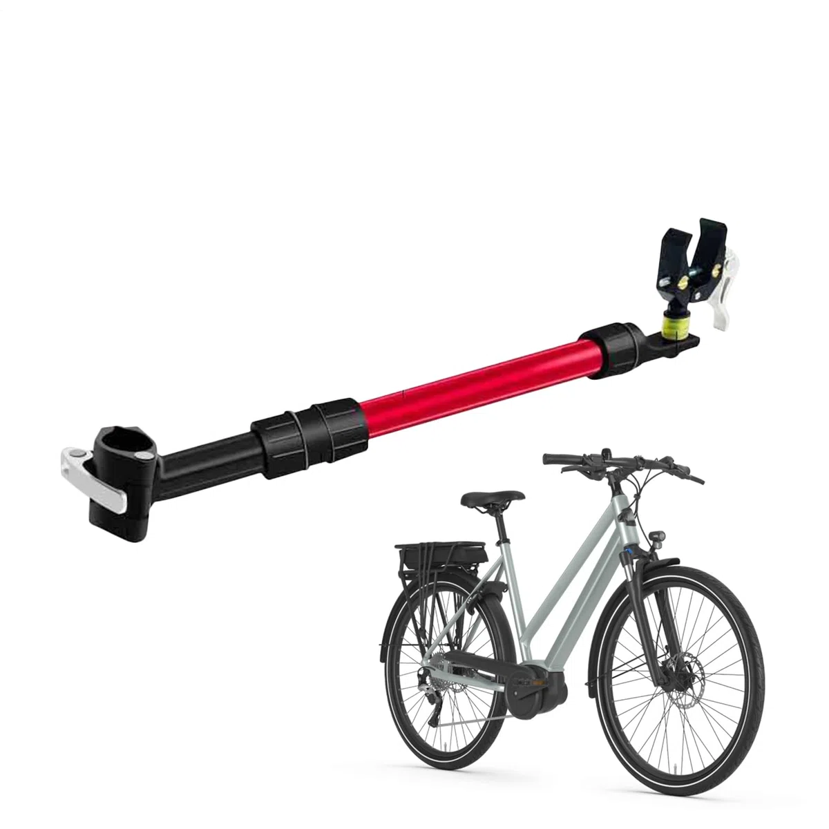 Anhängerkupplung für Fahrradanhänger Schwerlast, hohe Tragfähigkeit, | Lastbefestigung zur Montage am Roller für Camping, Sport, Einkaufen, Pendeln, Outdoor-Trips, Reisen, Wandern,