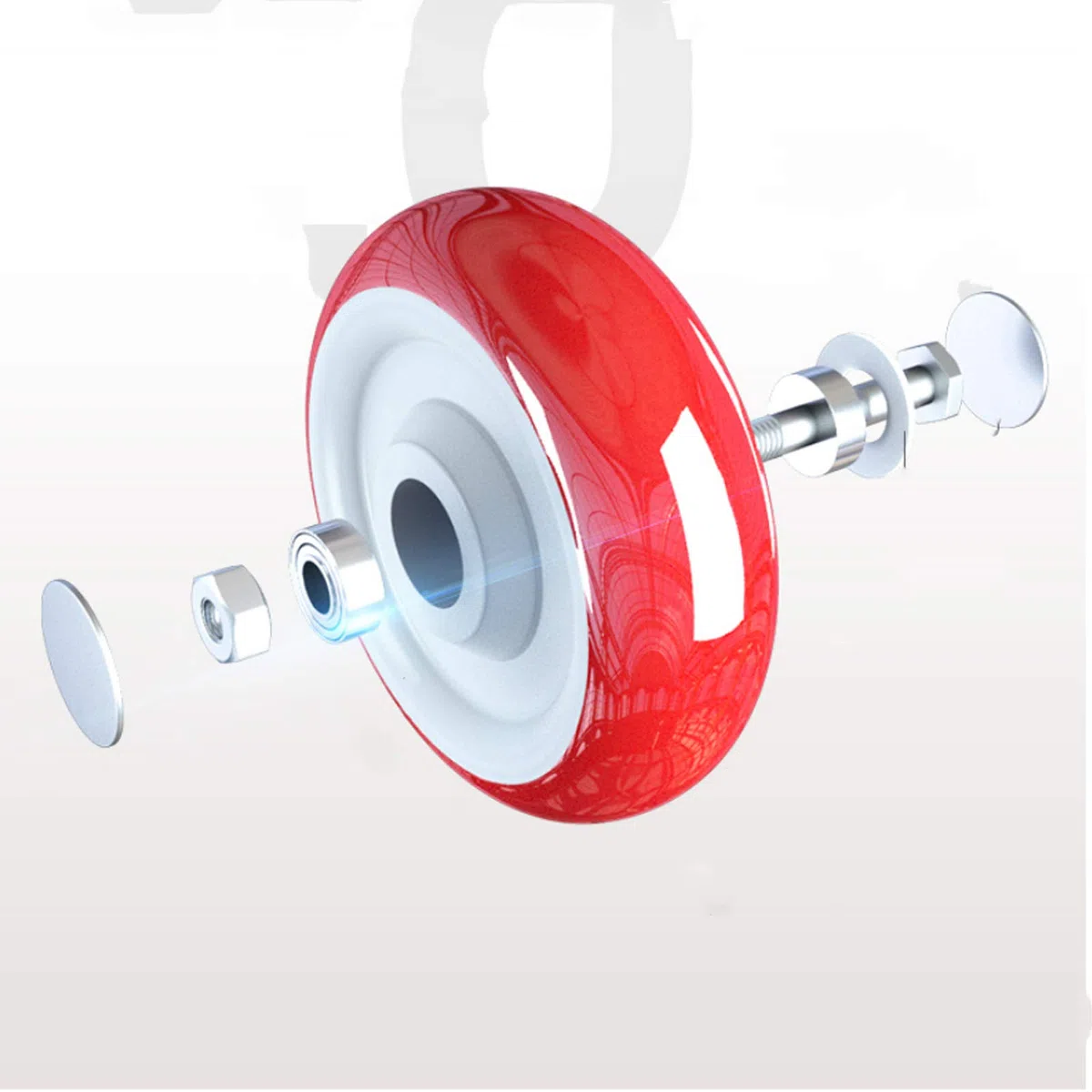4Stk Mini Möbelrollen Lenkrollen Schraubmontage für Wagen | Lenkrollen Mini Möbelrollen, Schraubmontage Small Furniture Rollers for Cabinet Drawer Storage Bins, Belastbar, mit Bremse
