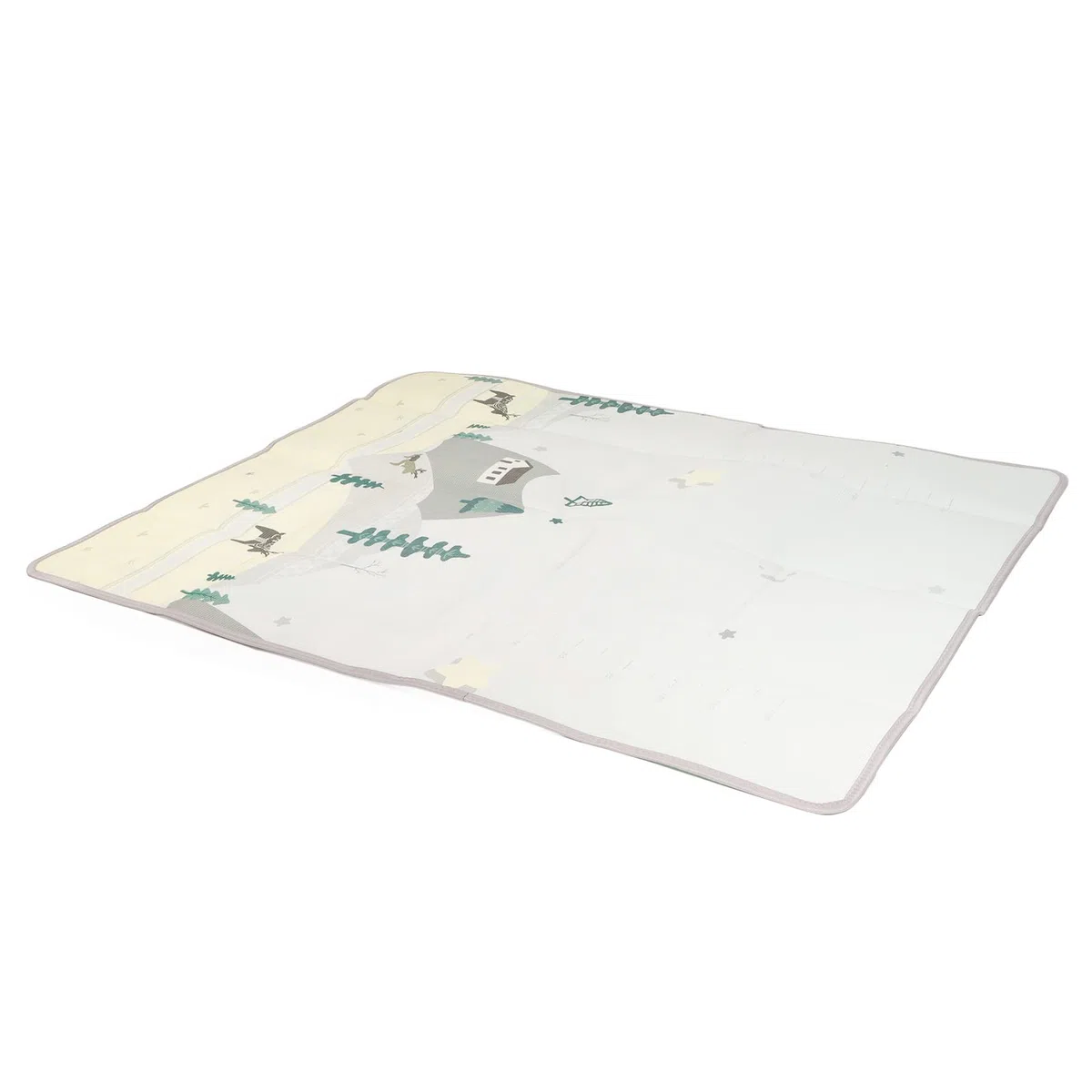 Omabeta Baby-Spielmatte, Schaumstoff-Krabbelmatte mit Aufbewahrungstasche, Faltbare, Leichte Spielmatte für den Innen- und Außenbereich, Picknickdecke 180 X 150 X 0,5 Cm