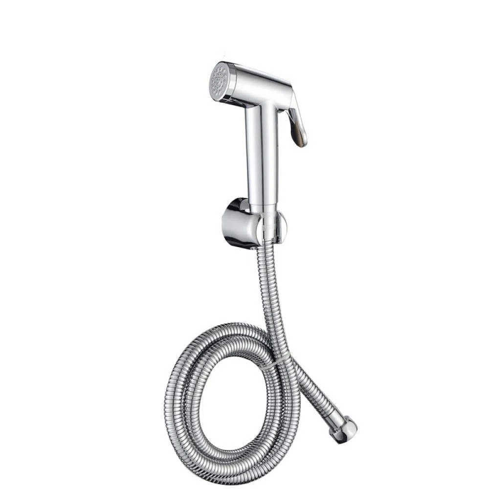 Persönliches Hygiene-Handheld-Set – Set mit galvanisiertem Druck-Toiletten-Begleit-Toiletten-Sprühpistolen-Set, dreiteilig, zur Wandmontage