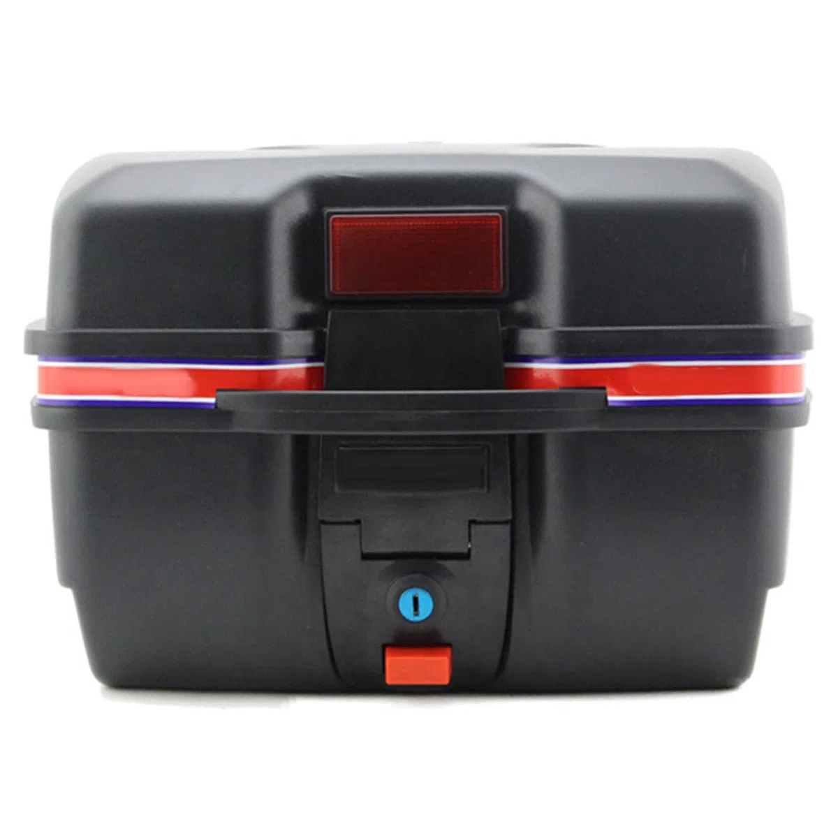 Motorrad Heckkoffer, 35x24,5x27cm Schwarz Wasserdichter Motorrad Heckkoffer Aufbewahrungsträger für Elektrofahrzeug Roller