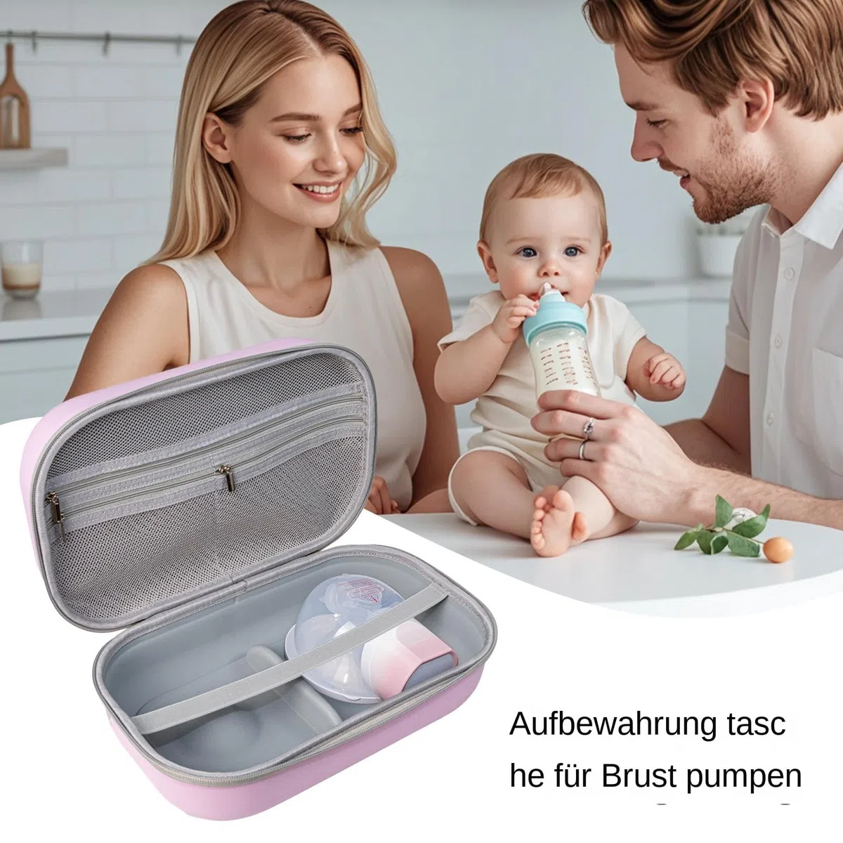 Generisch Tragbare Milchpumpen Tasche Muttermilchbeutel Eva Aufbewahrungstasche Milchpumpen Für Berufstätige Mütter Auf Reisen 30x20x14cm