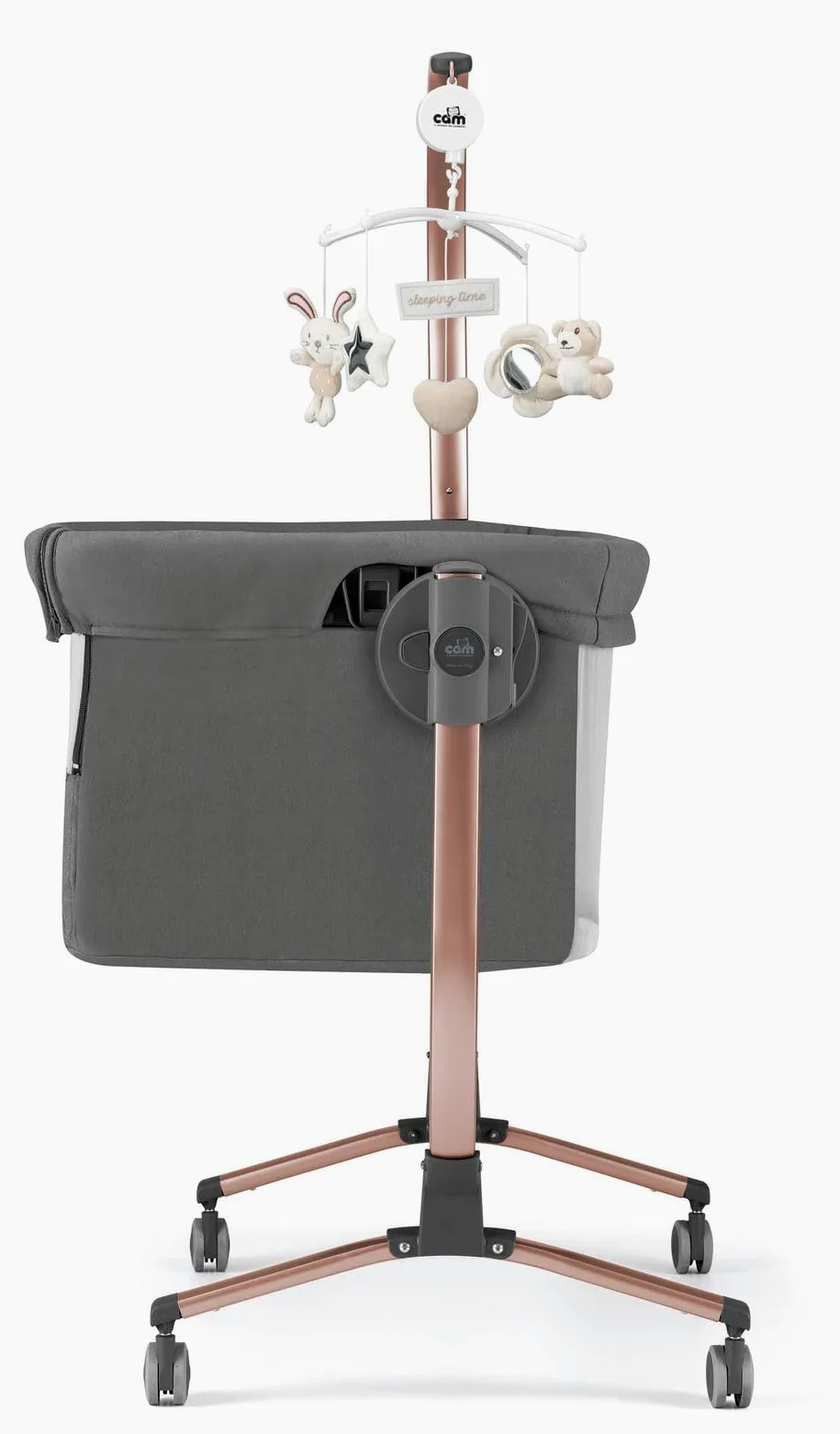 Babybett Cam Anthrazit Sterne Rahmen Bronze Var.163