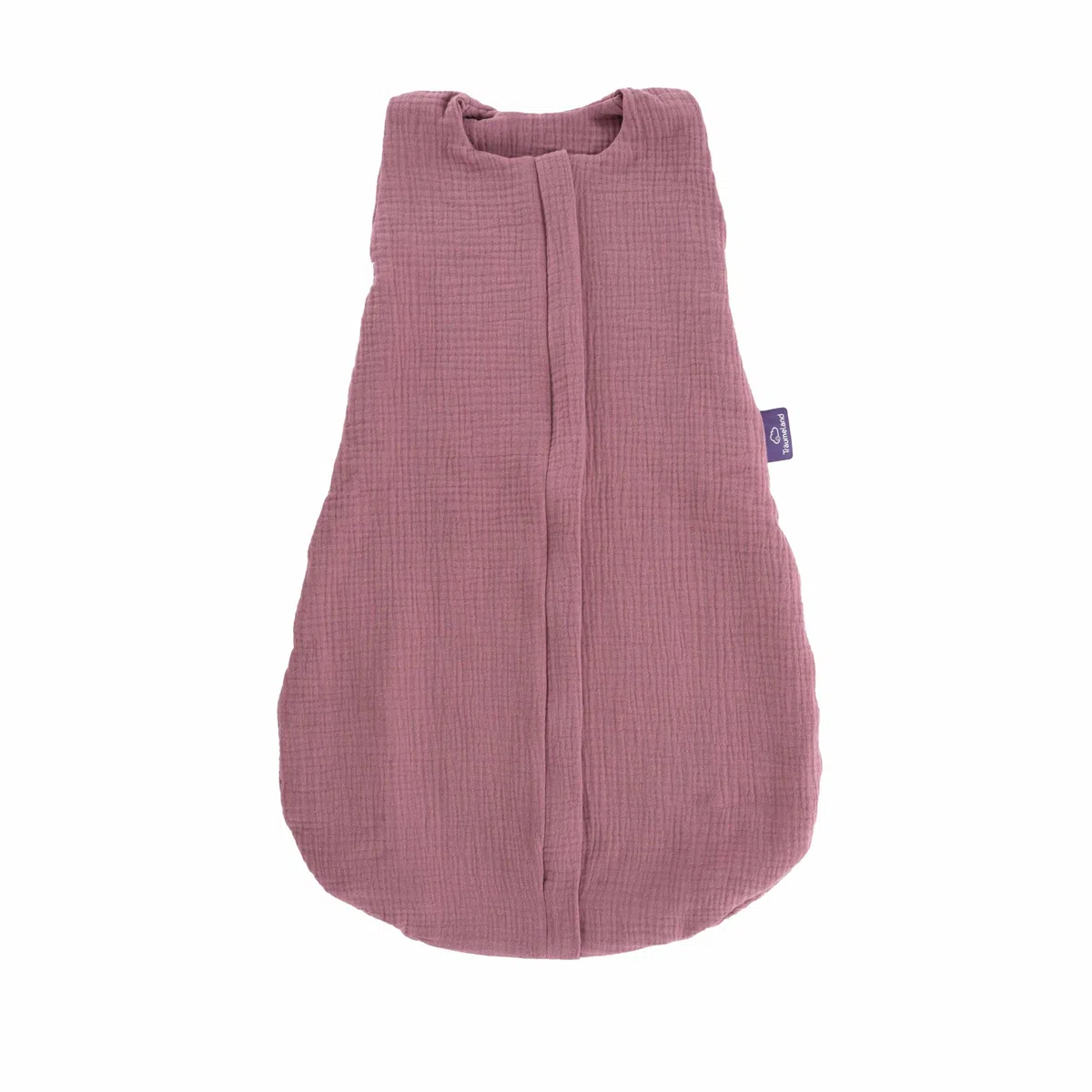 TRÄUMELAND – Baby Sommerschlafsack in pflaume 0.5 TOG, leichter atmungsaktiver Schlafsack aus Musselin für warme Sommernächte, Öko-Tex 100 zertifiziert, schadstofffrei & hautfreundlich