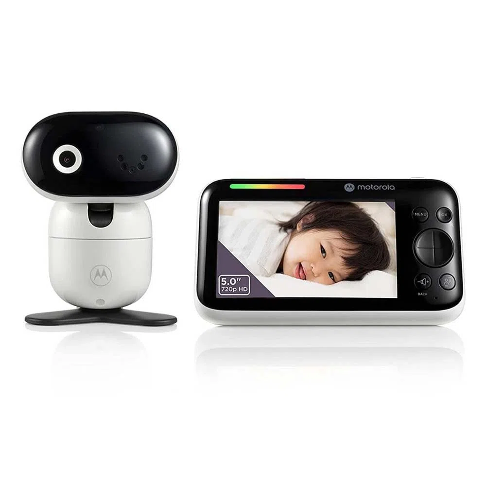 Motorola Nursery PIP1610 HD WiFi Video Babyphone mit 5" HD 720p Elterneinheit App – Ferngesteuertes Schwenken, Neigen und Zoomen – Zwei-Wege-Gespräch – Sicher und privat