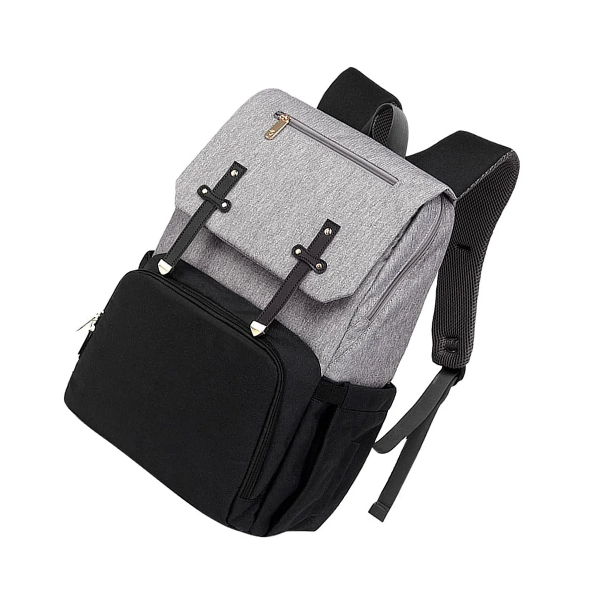 Mehrzweck Reiserucksack mit Doppelter Schultertasche aus Oxford Stoff Großer Wickelrucksack für Mama für Ausflüge und Alltag