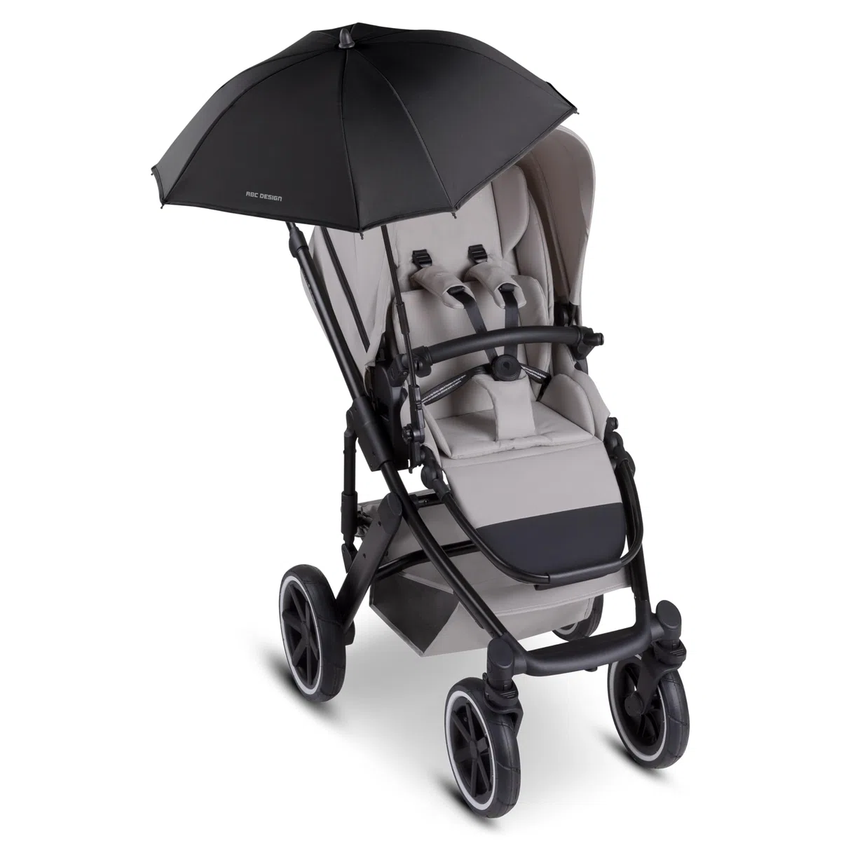 Sonnenschirm Sunny - Coal | UV-Schutz 50+, Universalhalterung für Rund- und Ovalrohre