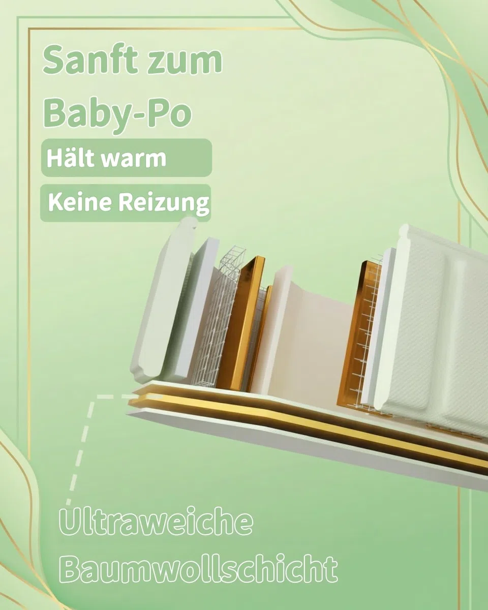 Faltbare Babybadewanne für Babys & Kleinkinder von 0–6 Jahren, Klappbare Kinderbadewanne für Bad & Dusche, Mit 4 Stabilen Standfüßen und Ablauf, Platzsparend & Leicht (Grün)
