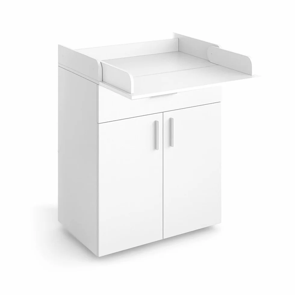 Vicco Wickelkommode Lena, Weiß, 75.2 x 101.5 cm, umbaubar zur normalen Kommode nach der Wickelzeit