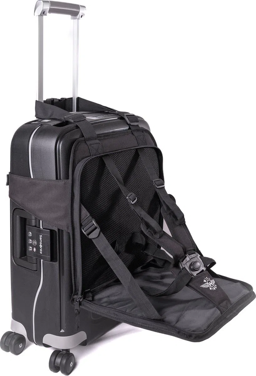 Wick Sit - Koffersitz - Koffersitz - Trolley Sitz - 9 Monate bis 4 Jahre - Bagrider - Skyrider - Kinderkoffer - Kindersitz, blacks, Trolley Beweis