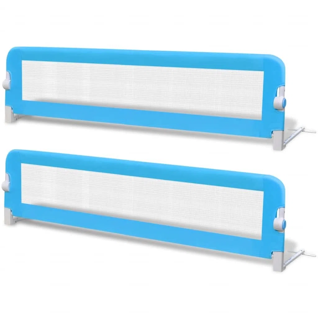 Generisch Kleinkind Bettschutzgitter 2 St¨¹ck Blau 150 x 42 cm,Baby & Kleinkind,Babysicherheit,Baby-Bettschutzgitter,276088
