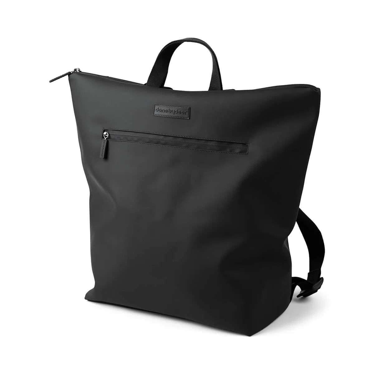 Done by Deer Wickelrucksack - Faltbare Wickelauflage und zwei Kinderwagenhaken inklusive - Wickeltasche aus 100% recyceltes Polyester mit PU-Beschichtung