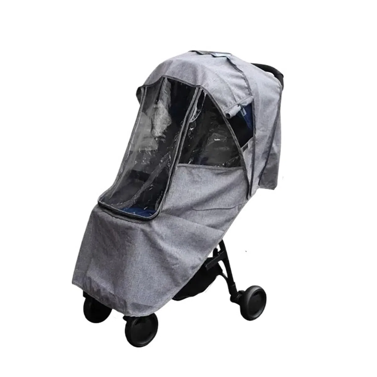 Kinderwagen Regenschutz Universal-Regenschutz for Kinderwagen, for Einzel- und Doppelkinderwagen, transparenter Regenmantel, Wind- und Staubschutz, Zubehör for Kinderwagen im Freien(S)